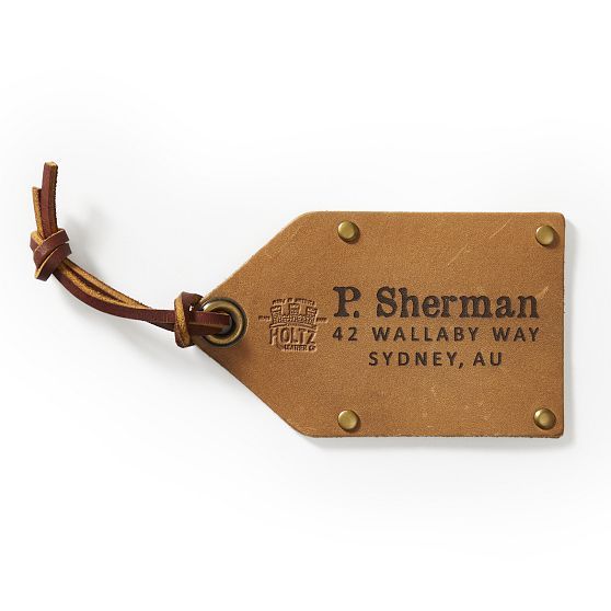 HOLTZ LEATHER CO. LUGGAGE TAG | Mark and Graham