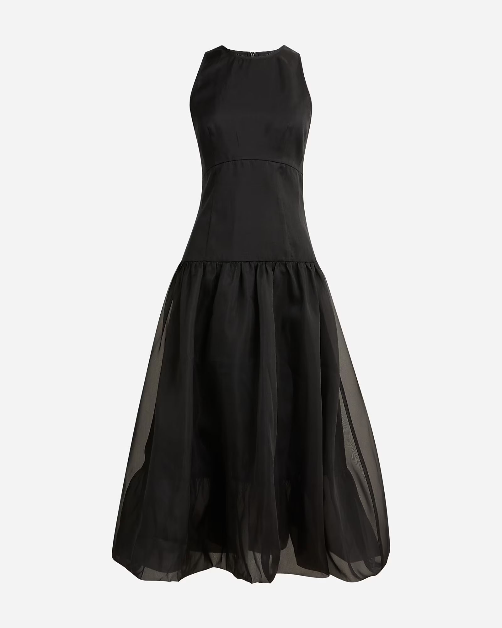 Collection bubble-skirt drop-waist dress in organza | J.Crew US