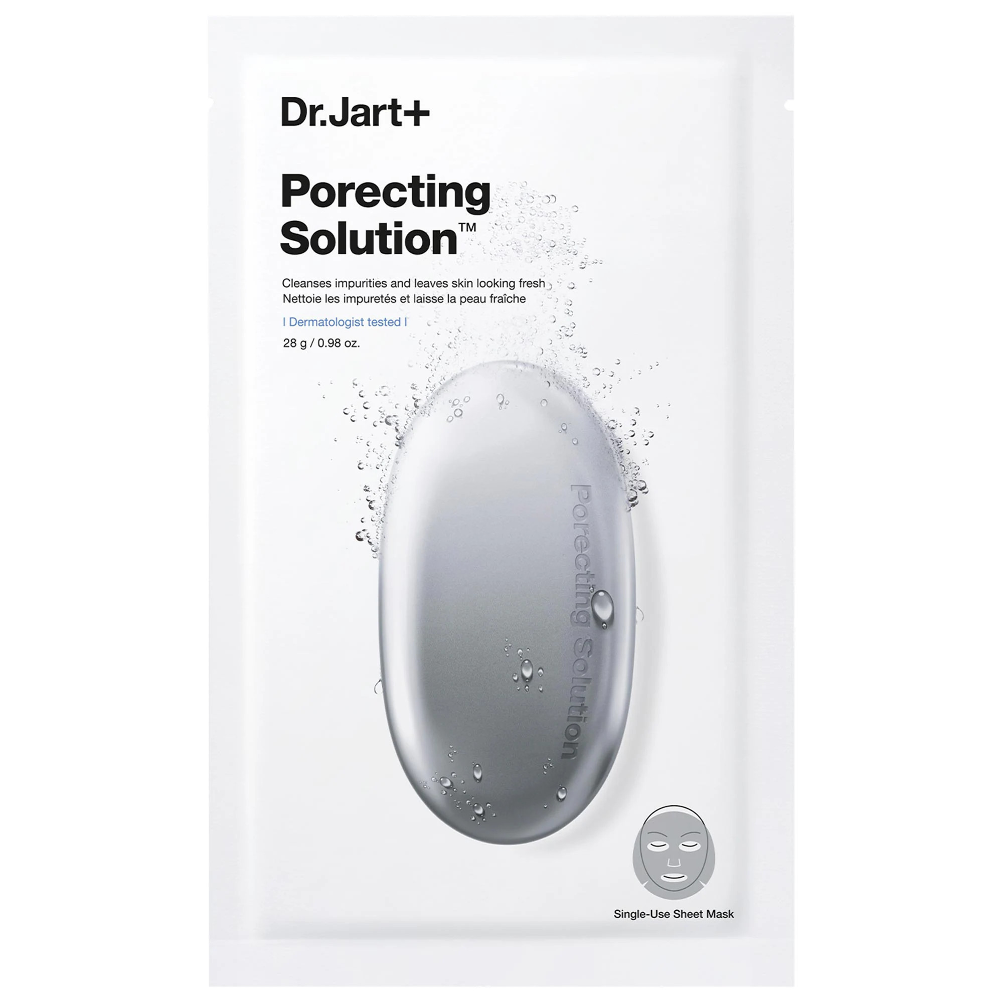 Dr. Jart+ Dermask Porecting Solution Face Mask for Reducing Oil 0.98 oz / 28 g | Sephora (US)