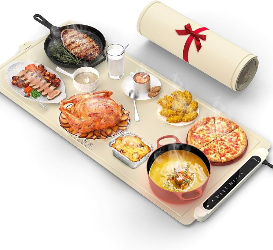 Warming Mat for Food Extra Large: 36"X16" Adjustable Silicone Food Warming Mat Heating Pad Food W... | Amazon (US)