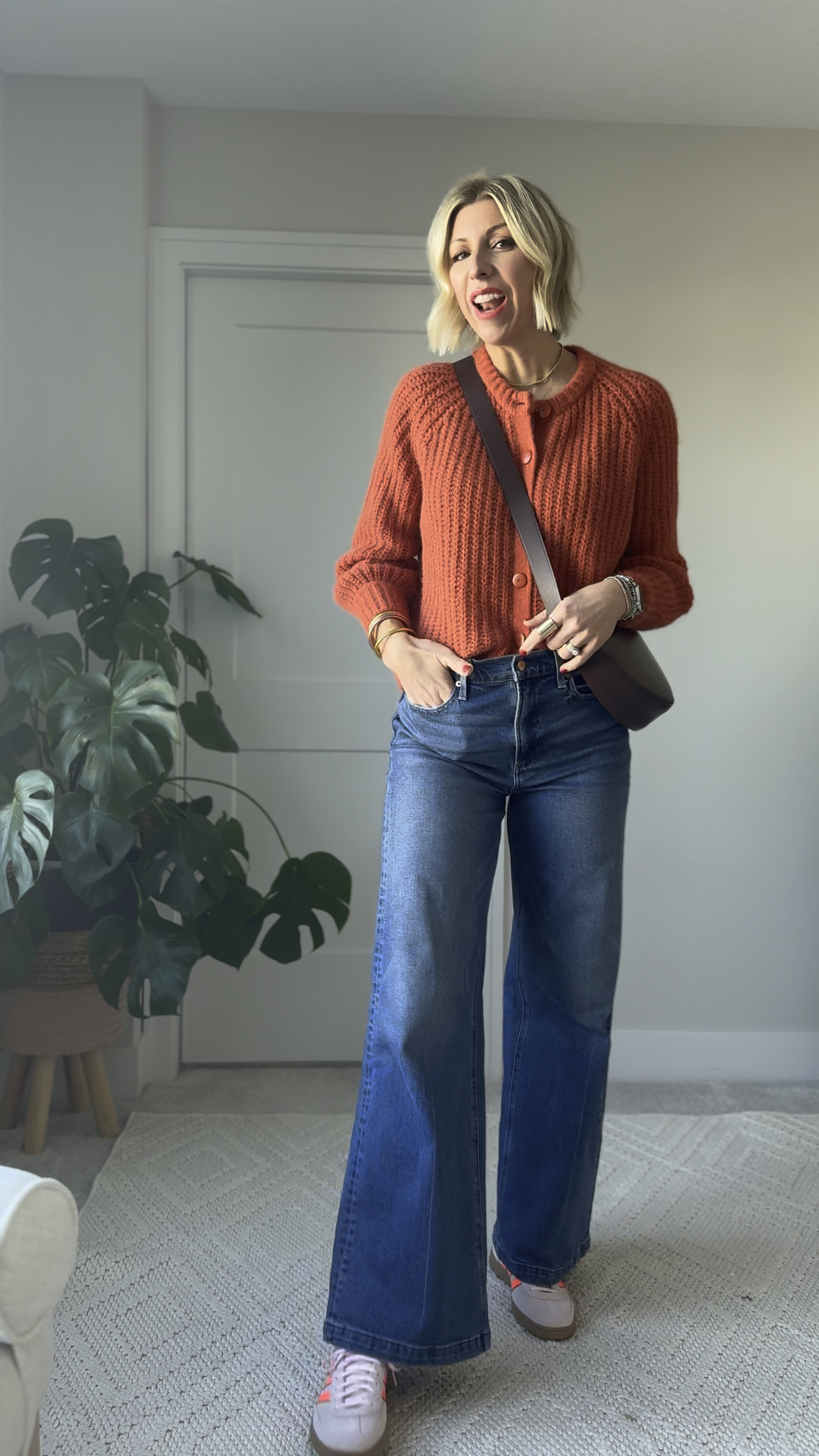 Modern + chic sneaker outfit for 2025! Love this fun pop of pink in the sneakers💕
These fit true to size 

#LTKShoeCrush #LTKStyleTip #LTKOver40