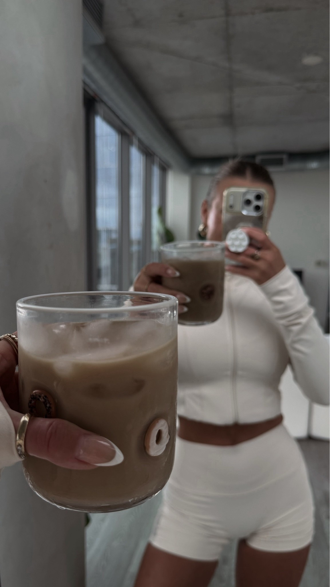 Ivory set + coffee🤍🫶🏼🧋

#LTKdayinmylife #LTKgrwm #LTKootd