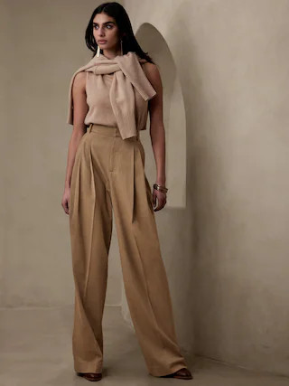 Siena Wide-Leg Italian Wool Pant | Banana Republic (CA)