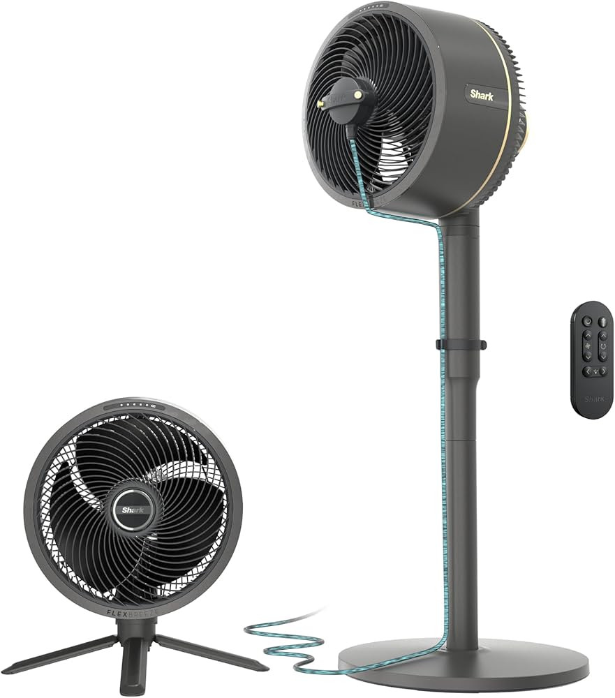 Shark FlexBreeze Fan, Indoor & Outdoor Oscillating Cooling Fan, Floor & Tabletop, Portable Cordle... | Amazon (US)