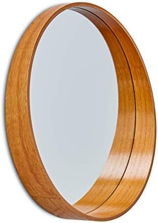 A Rated Trading Round Bamboo Mirror - 20 Inches - Vanity Bathroom Mirror - Large Circle Wall Decorat | Amazon (US)