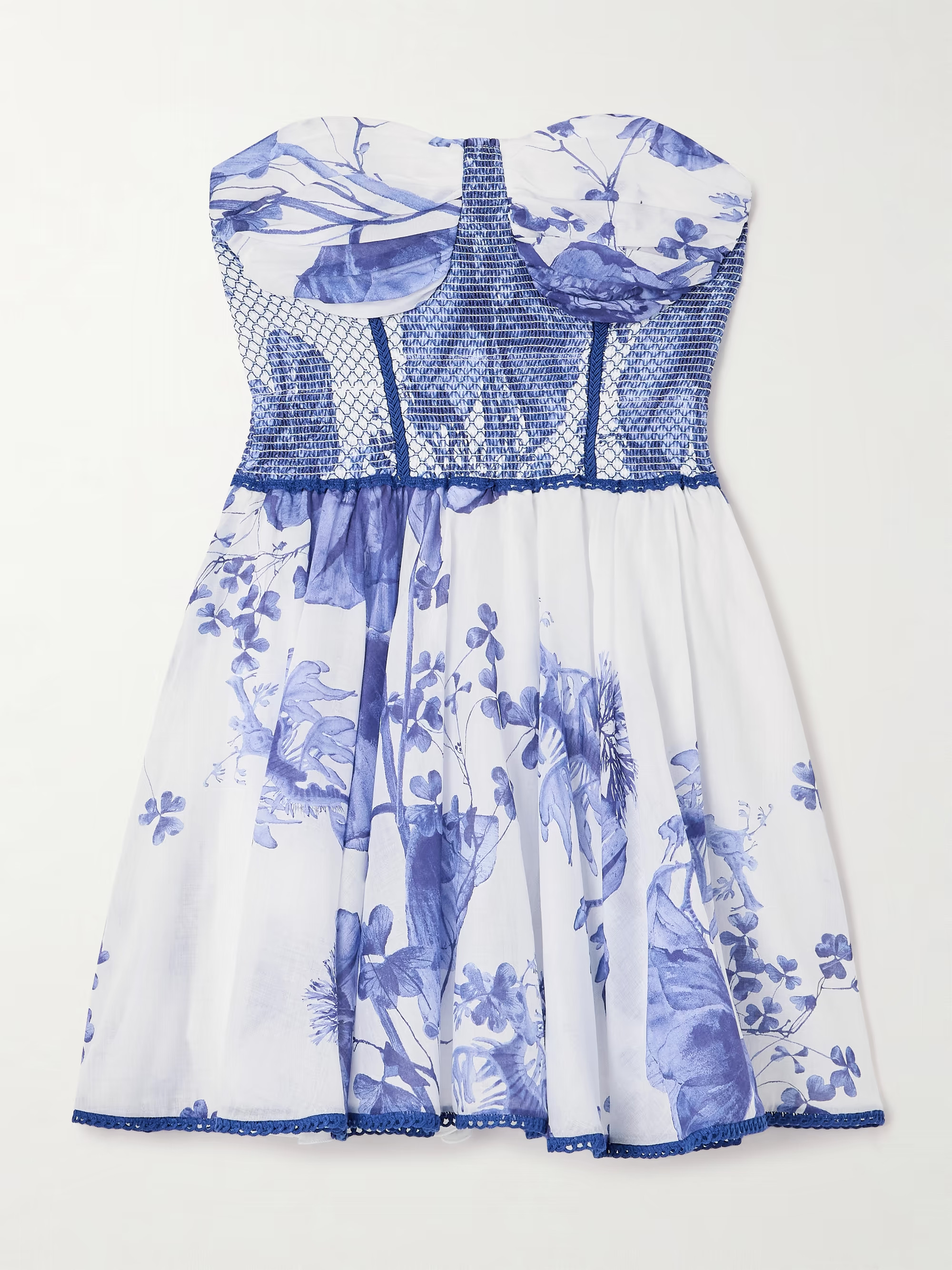 CHARO RUIZGueily guipure lace-trimmed floral-print cotton-blend voile mini dress | NET-A-PORTER (UK & EU)