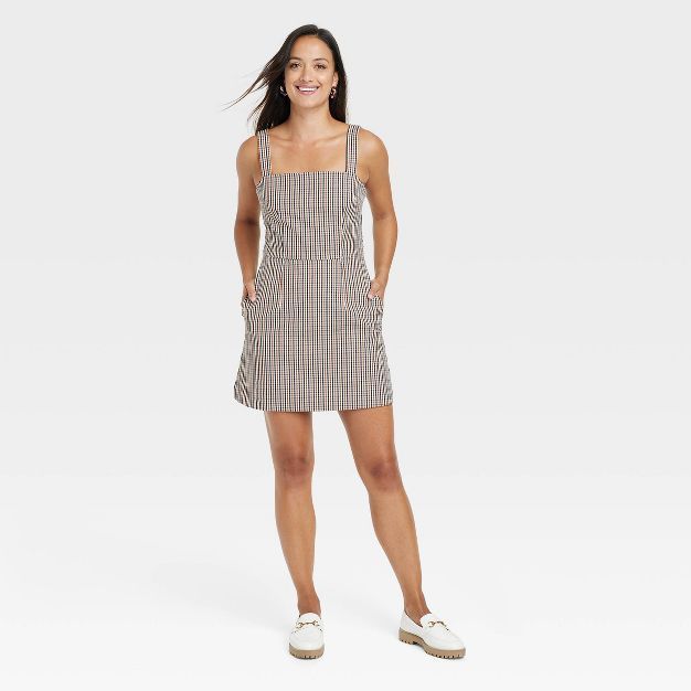 Women's Sleeveless Menswear Dress - A New Day™ | Target