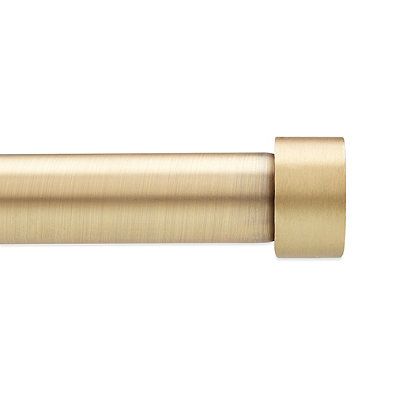 Umbra® Cappa Decorative Window Curtain Hardware in Brushed Brass | Bed Bath & Beyond