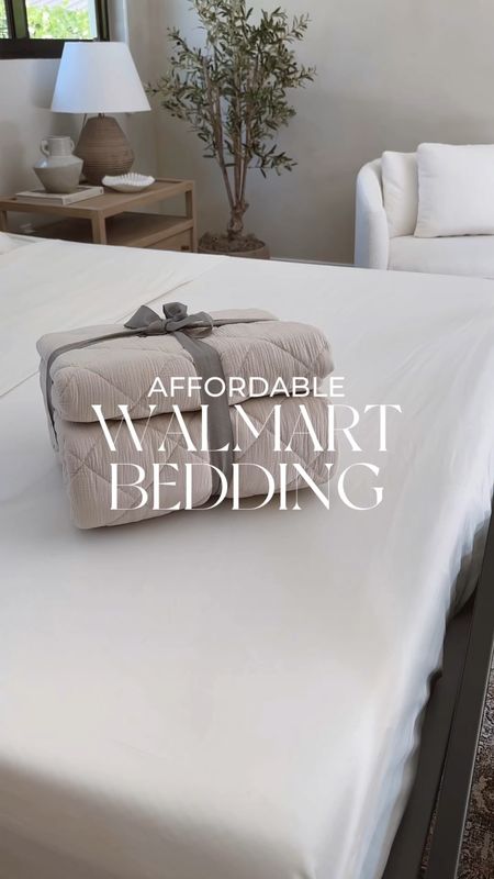 Walmart bedding that’s both affordable & so aesthetic! #bedding #quilt #neutralbedding #comforter #throw #shams #walmarthome #walmartfinds #walmart #gauzequilt #aestheticbedding #modernorganic #bedroom #bedroomdecor #throwpillows 

#LTKFind #LTKhome #LTKunder100