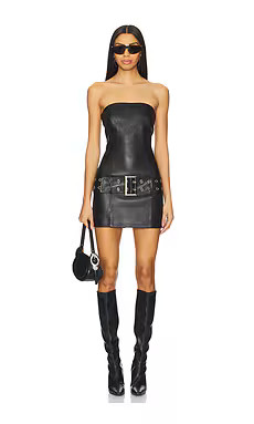 LAMARQUE Kalina Mini Dress in Black from Revolve.com | Revolve Clothing (Global)