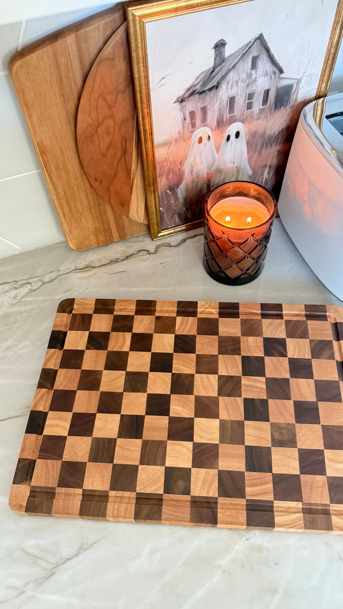 Cozy kitchen Halloween decor 🍂🤍

#LTKHome #LTKSeasonal #LTKHalloween