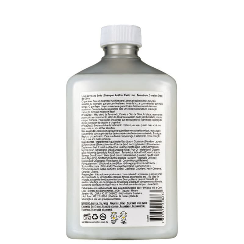 Lola Cosmetics Liso, Leve and Solto
             - Shampoo 250ml | Beleza Na Web (BR)