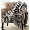 Pinzon Faux Fur Throw Blanket - 63 x 87 Inch, Frost Grey | Amazon (US)