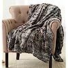 Pinzon Faux Fur Throw Blanket - 63 x 87 Inch, Frost Grey | Amazon (US)