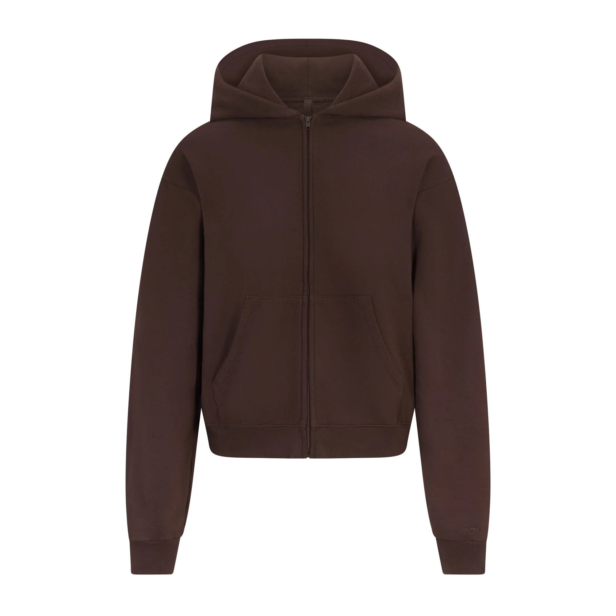 FRENCH TERRY ZIP UP HOODIE | ESPRESSO | SKIMS | SKIMS (US)