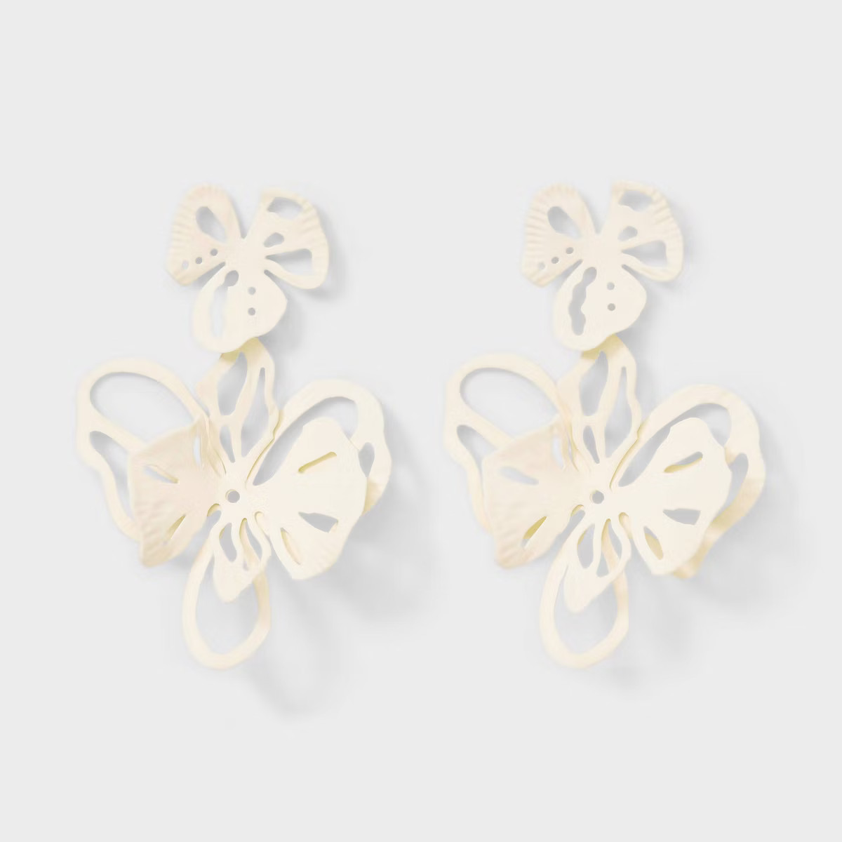 Abstract Floral Drop Earrings - A New Day™ | Target
