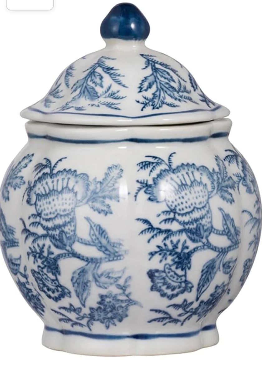 Floral Lidded Vase | Cottonwood Company
