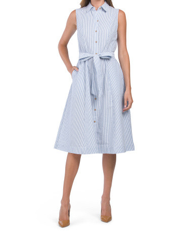 Diane Striped Midi Shirt Dress | TJ Maxx