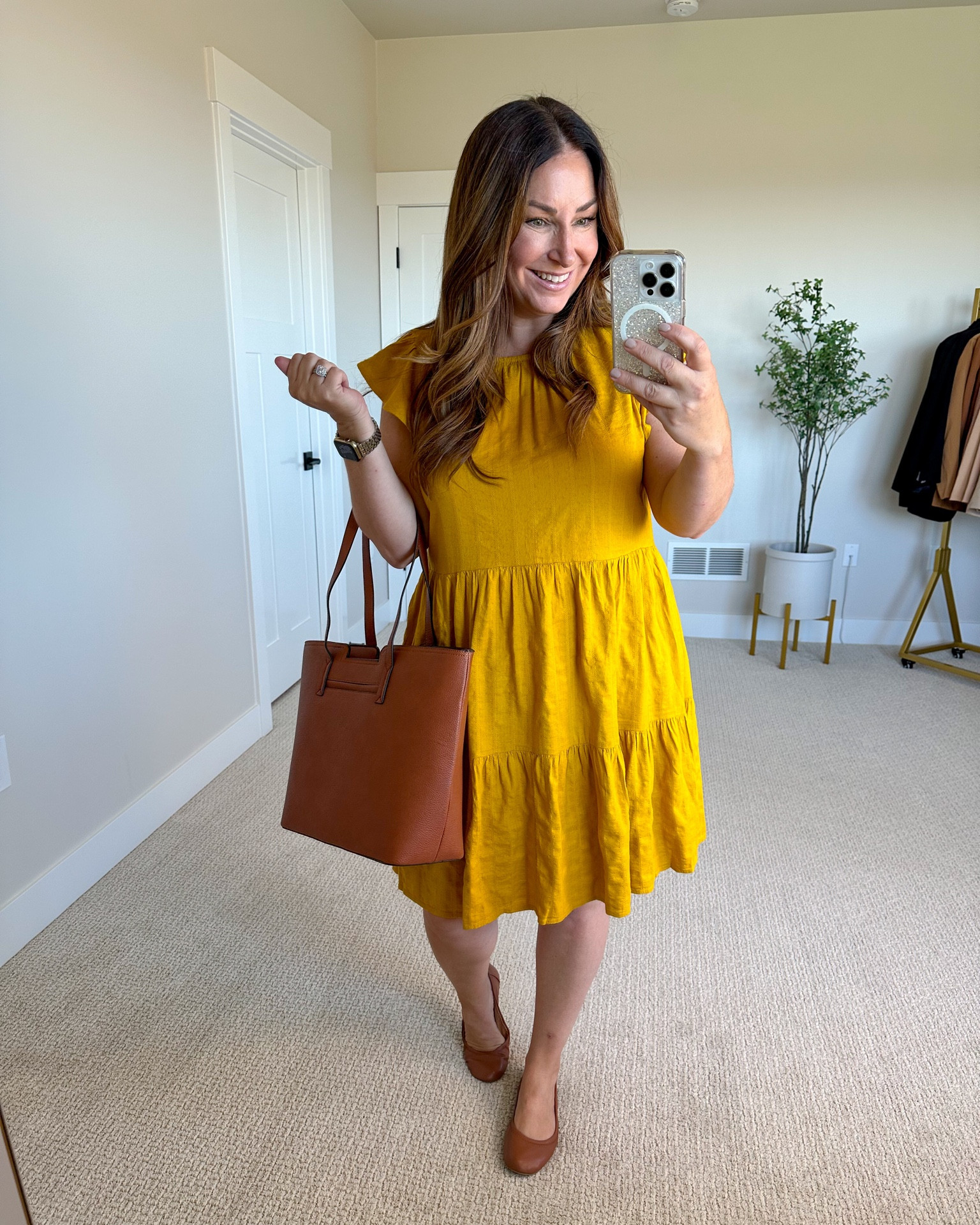 mustard yellow dress outfit ideas