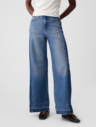 High Rise Stride Wide-Leg Jeans | Gap (US)