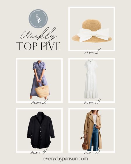 This week’s best sellers include the Sézane trench coat, a button up from Frank & Eileen, and cute dresses for spring. 

#LTKover40 #LTKSeasonal