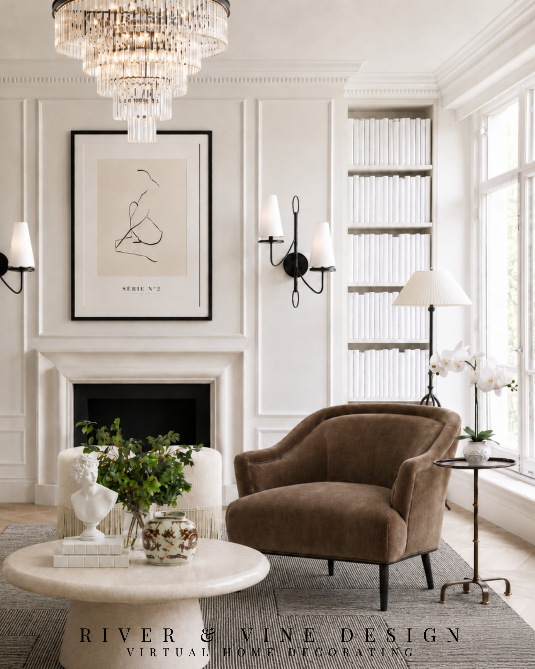 This is the kind of room that never goes out of style. ✨

Soft architectural details, layered neutrals, sculptural lighting, and rich warm tones all working together to create a space that feels both elevated and inviting.

The contrast is what makes it feel so balanced — the darker chair and black accents ground the room, while the creamy walls, stone coffee table, and soft textures keep everything light and calm.

And honestly, this is proof that a neutral room doesn’t have to feel boring. It’s all about the mix of shape, texture, and contrast.

This is what timeless design looks like. ✨ 

 #LTKHome