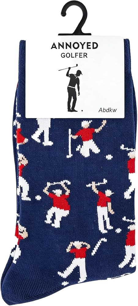 Golf Socks - Funny Annoyed Golfer Novelty Socks - Funny Golf Fathers Day Gift for Dad Husband Ste... | Amazon (US)