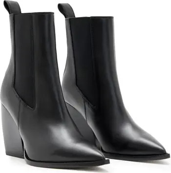 AllSaints Ria Block Heel Bootie (Women) | Nordstrom | Nordstrom