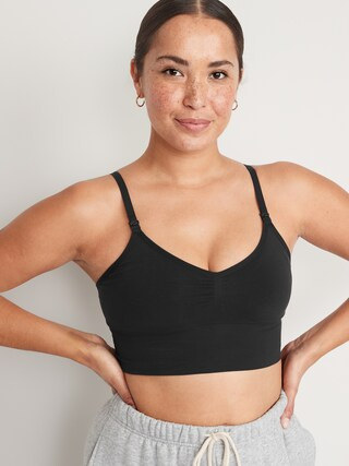 Maternity High Support Hands-Free Pumping Bra | Old Navy (CA)