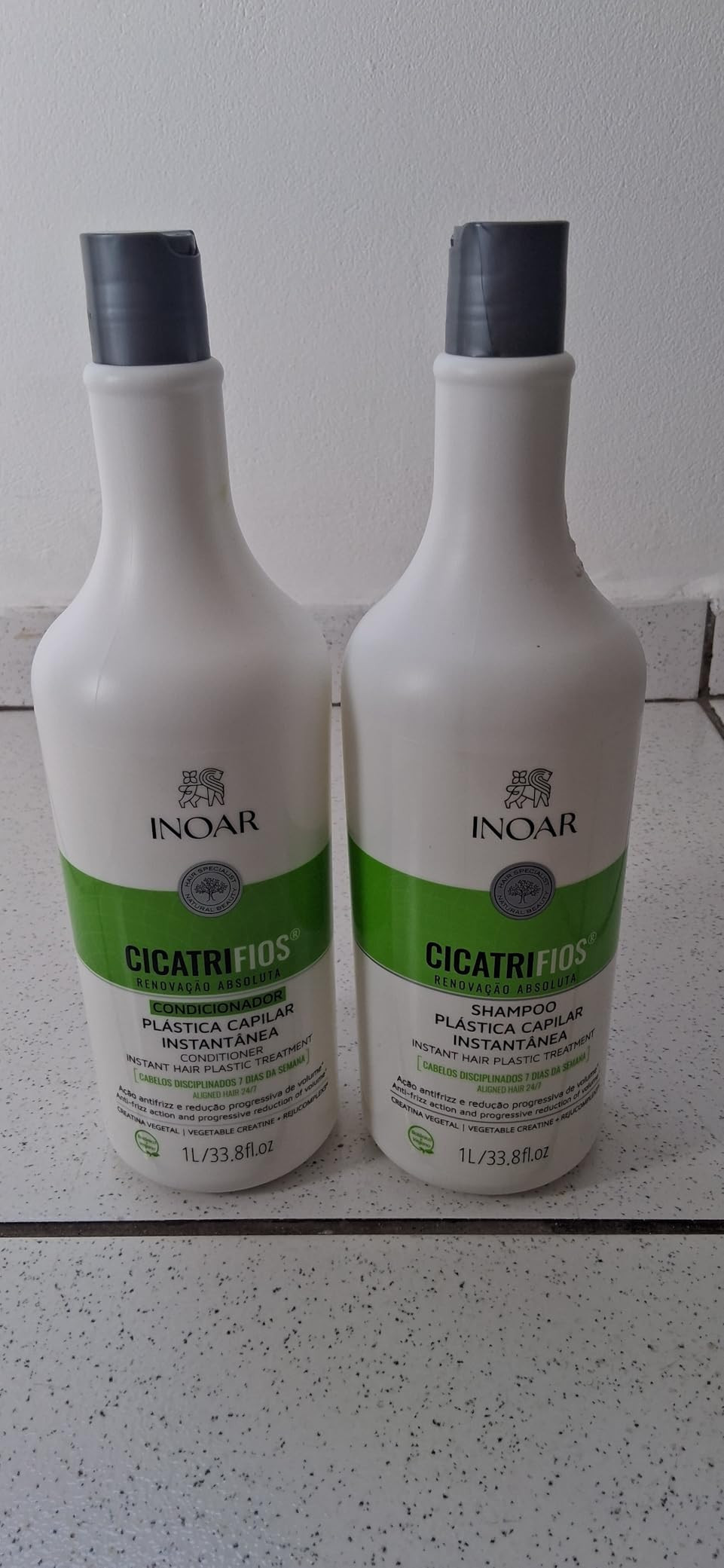 Inoar, Kit CicatriFios Plástica Capilar – Shampoo e Condicionador 2x1L, Redução de Frizz, Br... | Amazon (BR)