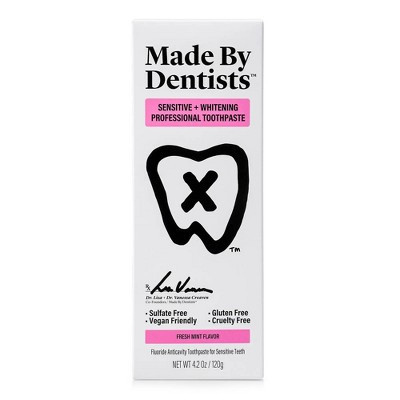 Made By Dentists Sensitive + Whitening Toothpaste - Fluoride Anticavity Toothpaste - Fresh Mint Flavor - 4.2oz | Target