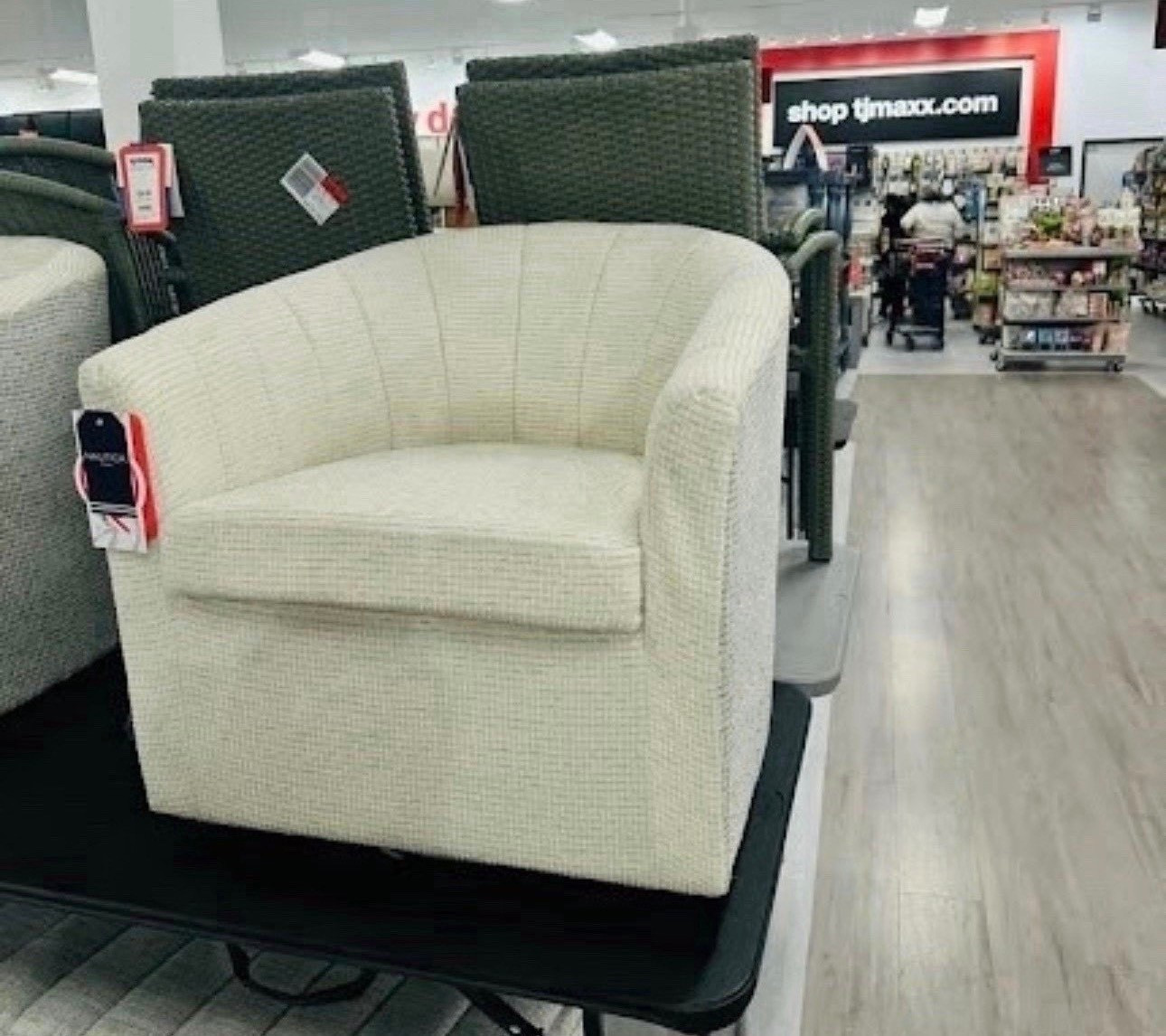 Found the perfect reading nook chair! This Nautica Home barrel chair has the most beautiful cream texture and a sleek, curved silhouette. It feels sturdy, luxe, and honestly looks way more expensive than the price tag. Pair it with a gold side table and you’re set for Sunday morning coffee.

#LTKHome

#LTKHome