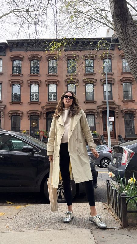Rainy day trench fit for a cozy Brooklyn day 

#trenchcoat #maternity #springoutfit #trench #leggings 

#LTKfindsunder50 #LTKbump #LTKSeasonal