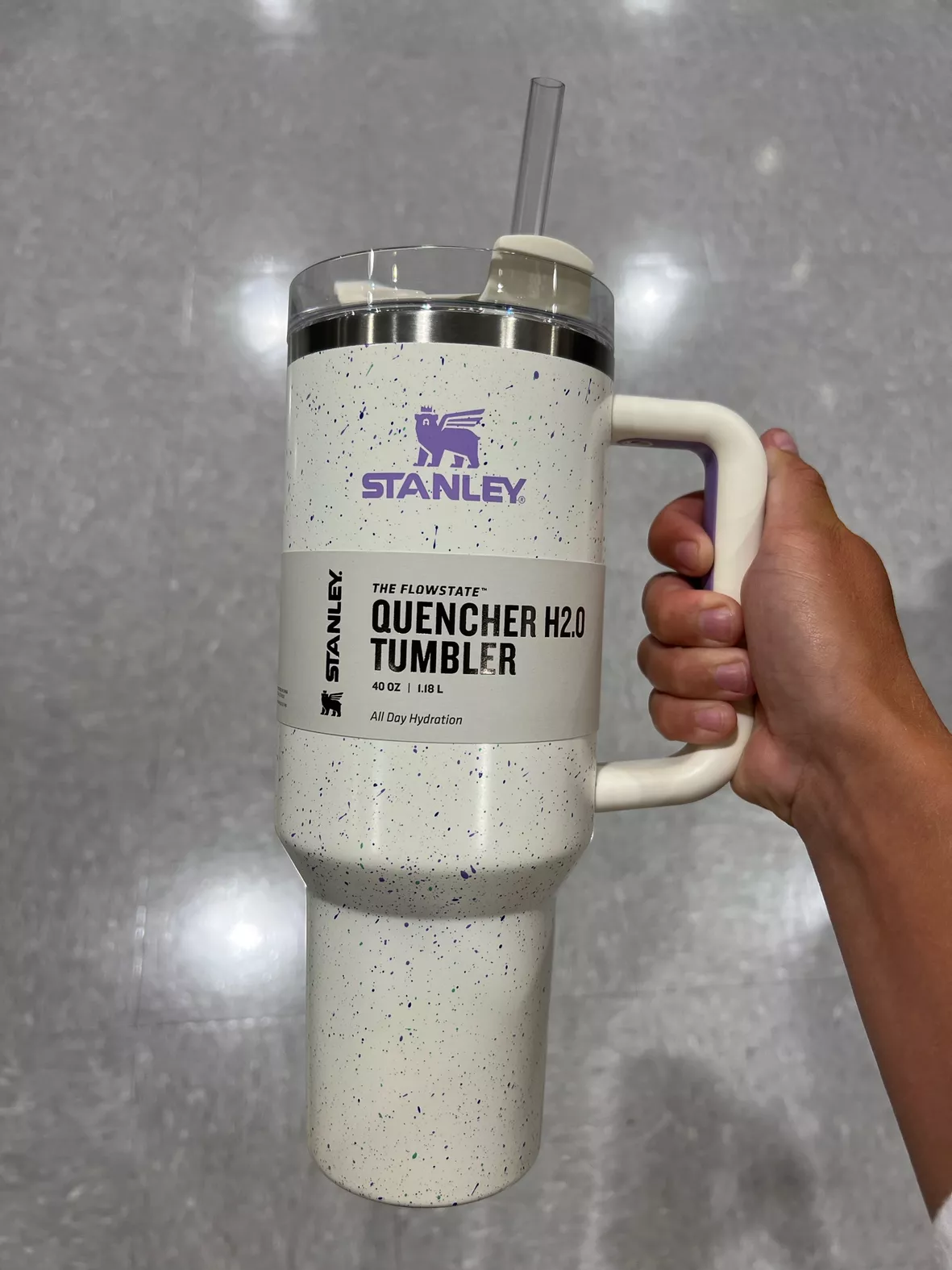 has restocked the Stanley Adventure Quencher 40 oz Tumbler so you  can hydrate like Adele