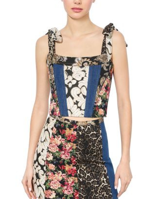 Alice and Olivia Clara Paneled Top  | Bloomingdale's Women | Bloomingdale's (US)