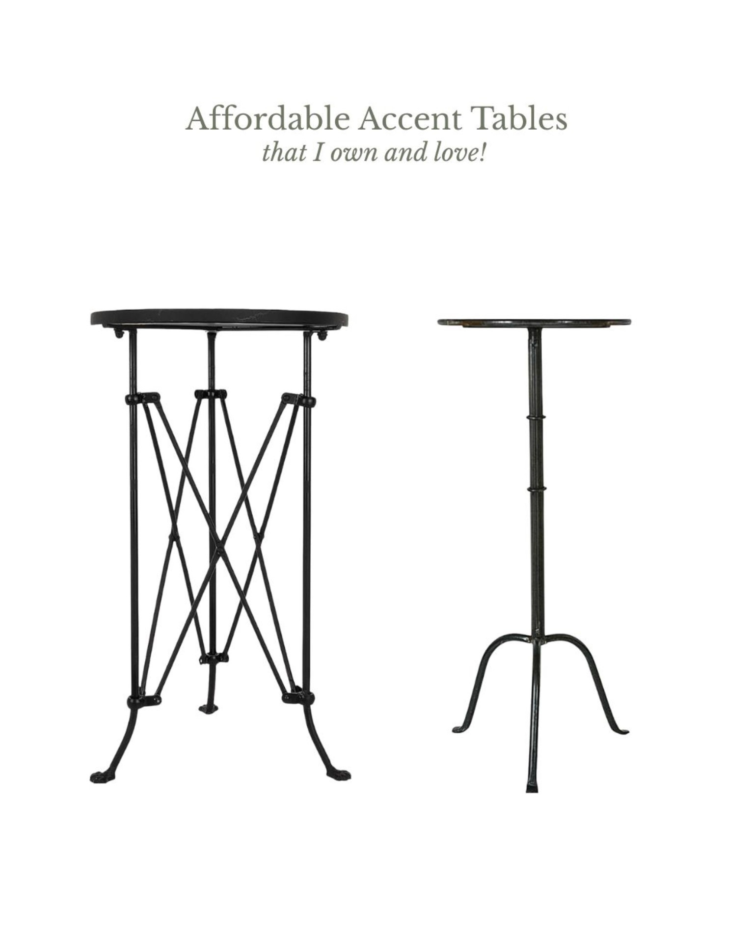Affordable metal amazon side tables, under $100, modern traditional living room decor, home by Julianne 

#LTKHome #LTKFindsUnder100 #LTKSeasonal