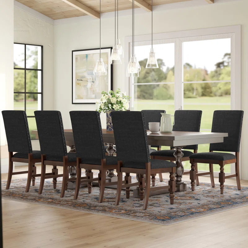 Donnellson 9 - Piece Extendable Trestle Dining Set | Wayfair North America