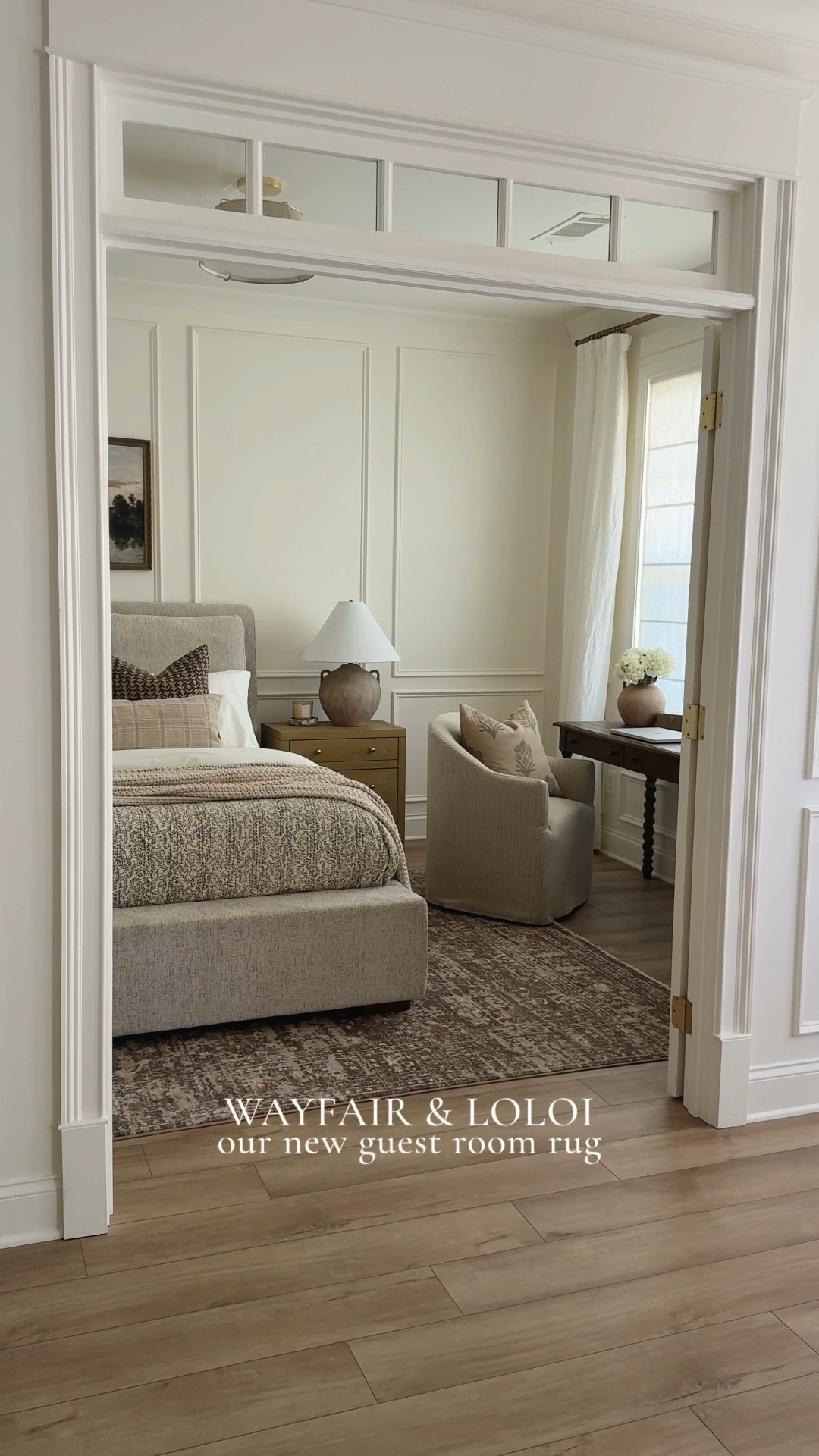 Sharing my @loloirug Loloi Haywood Natural / Granite Area Rug  in my guest bedroom from @wayfair featuring all of the moody, traditional style vibes. I love the neutral pattern without compromising durability – it is easy to clean, surprisingly soft for a low pile rug, and great for high traffic areas such as a bedroom or living room. Plus, I love how the colors of the rug tie everything in the room together. 

#Wayfair #Wayfairpartner #ad #loloirugs

Home finds, neutral home inspo, collected style, guest room refresh, neutral area rug, moody area rug, vintage style area rug, Wayfair, Loloi Rugs, Wayfair partner, living room refresh, bedroom refresh, spring refresh, shop the look!

#LTKSeasonal #LTKHome