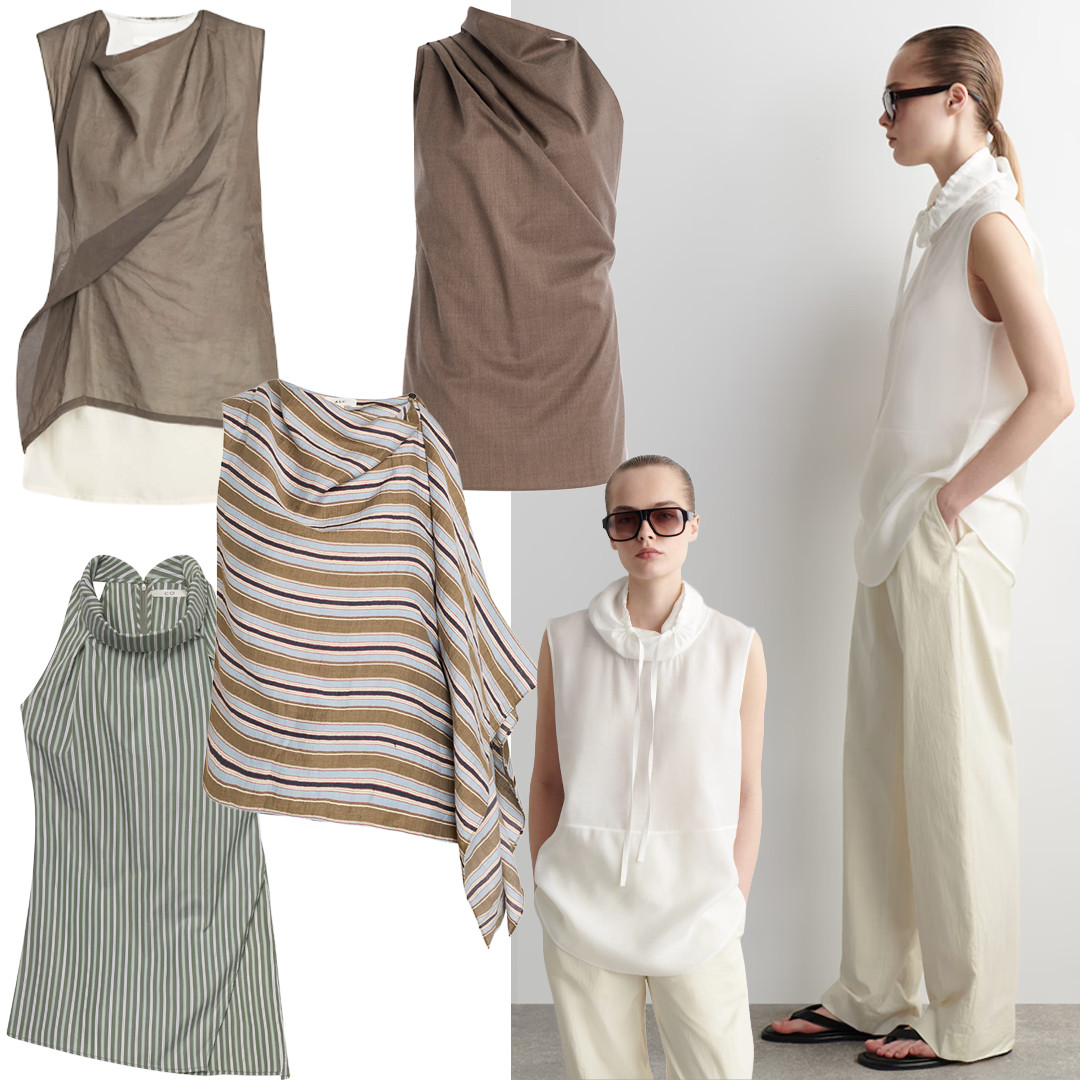 The Outfit Defining Top

The top I want multiples of right now looks like this: sleeveless, special neck detail (meaning draped, drawstring, funnel), gathered or asymmetrical silhouette, interesting fabric. It’s a nod to pieces from The Row that’ve gained enough momentum to trickle down into a multitude of interpretations over the last several seasons. Look at the striped double-layered silk top or the layered cotton gauze style above if you want the OG. If you’re more interested in an alternative that perhaps better suits your personal style and pocketbook, check out at the links below. 

 #LTKSeasonal #LTKStyleTip