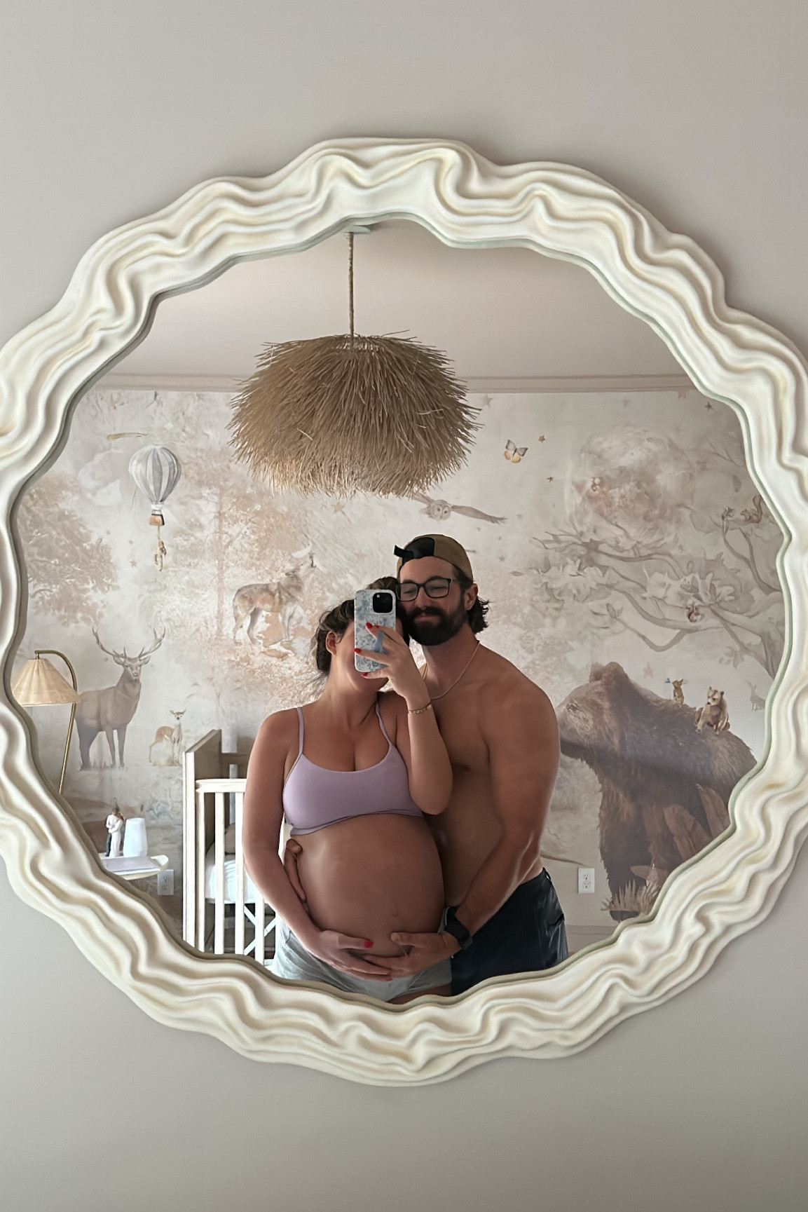 Nursery 
Gender neutral nursery 
Crib & light are from restoration hardware 

#LTKHome #LTKBump #LTKBaby