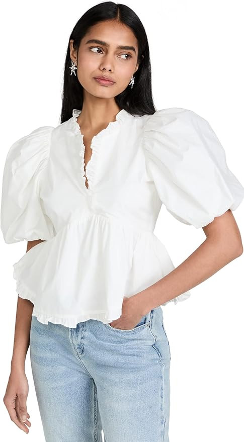 endless rose Women's Ruffle Detail Blouse | Amazon (US)