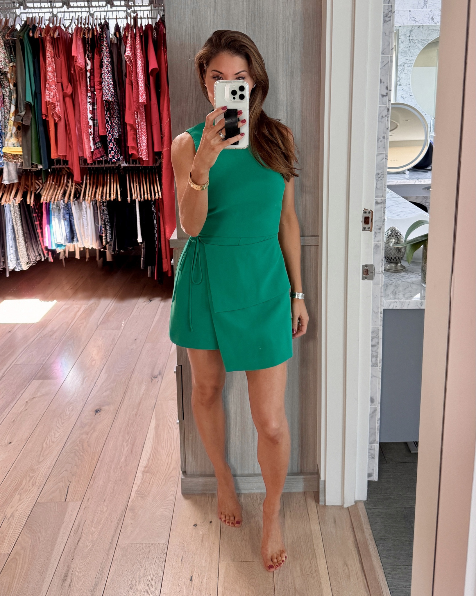 A dress from the front and a romper from the back. A perfect look for work, brunch or dinner — just change up your accessories depending on where you’re heading  

#LTKStyleTip