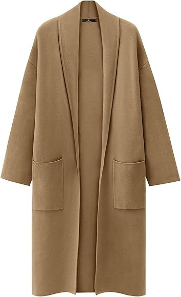 LILLUSORY Women's Oversized Long Cardigan Sweaters 2023 Fall Trendy Coatigan Lightweight Jackets ... | Amazon (US)