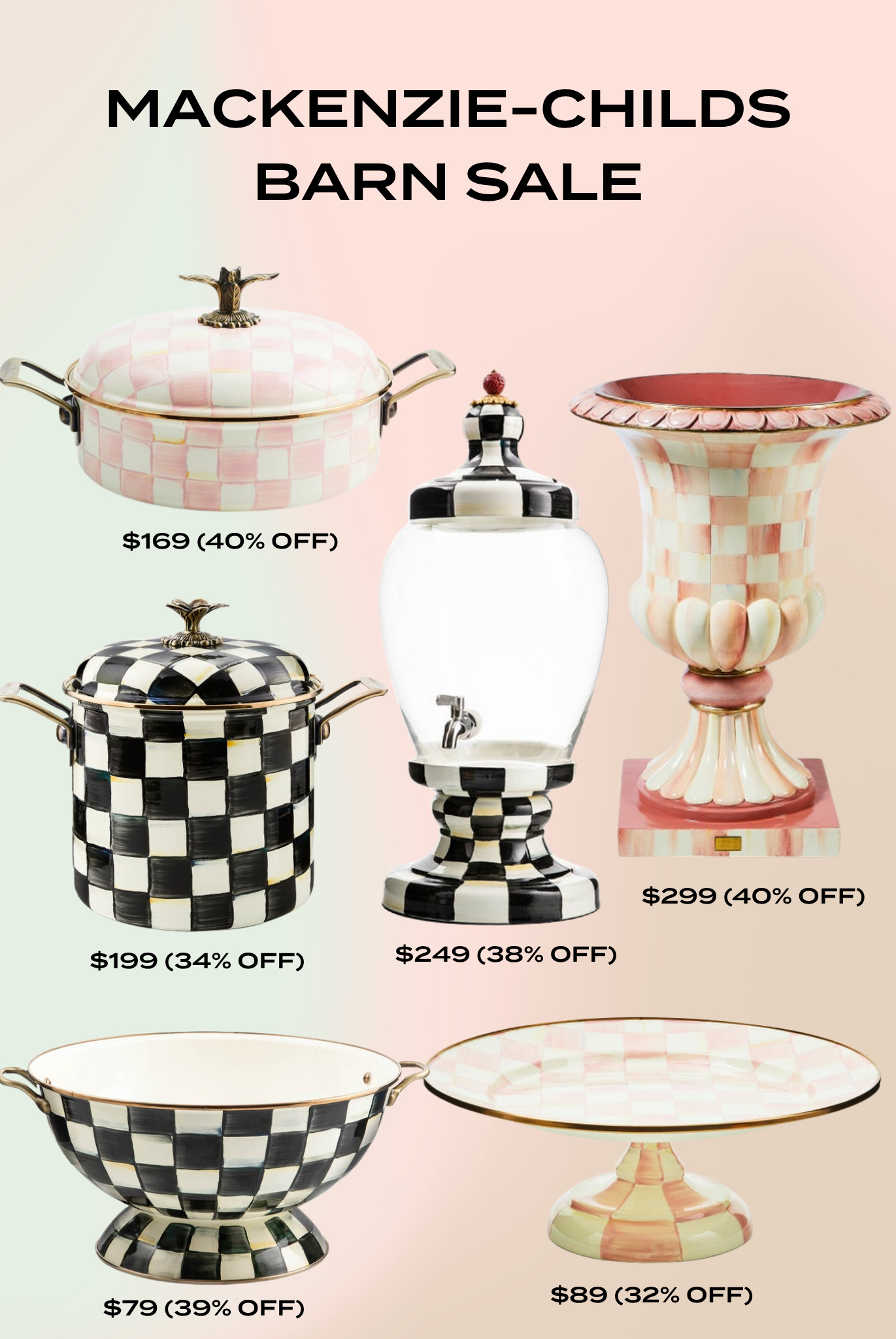 The Mackenzie-Childs Barn Sale is here! 🤍✨ Up to incredible savings on the most iconic home pieces — from kitchen favorites to timeless decor you’ll love for years. Don’t miss these deals! 🏡 

 #LTKHome #LTKSaleAlert