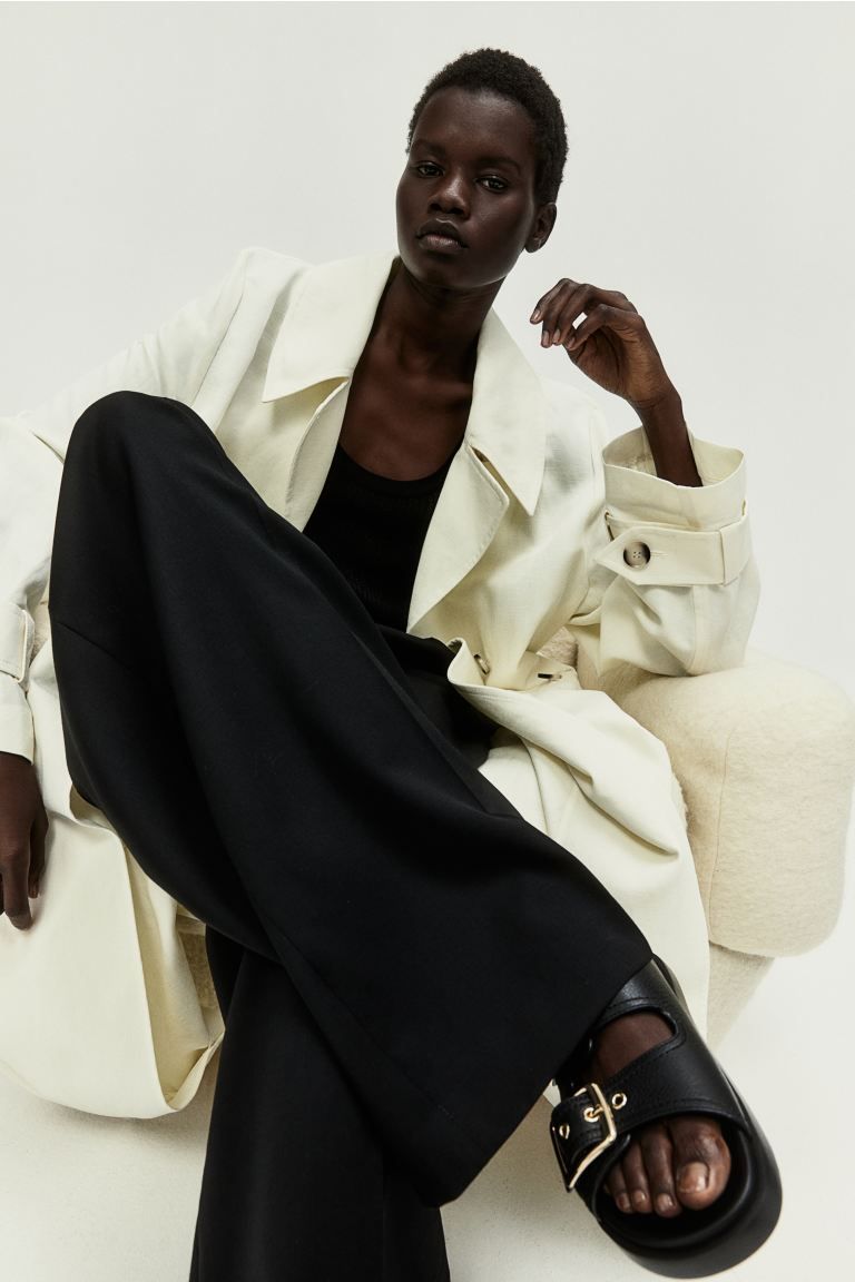 Leather Sandals - Black - Ladies | H&M US | H&M (US + CA)