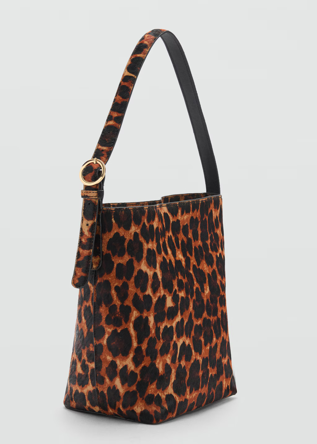 Leopard-print shopper bag - Women | MANGO United Kingdom | MANGO (UK)