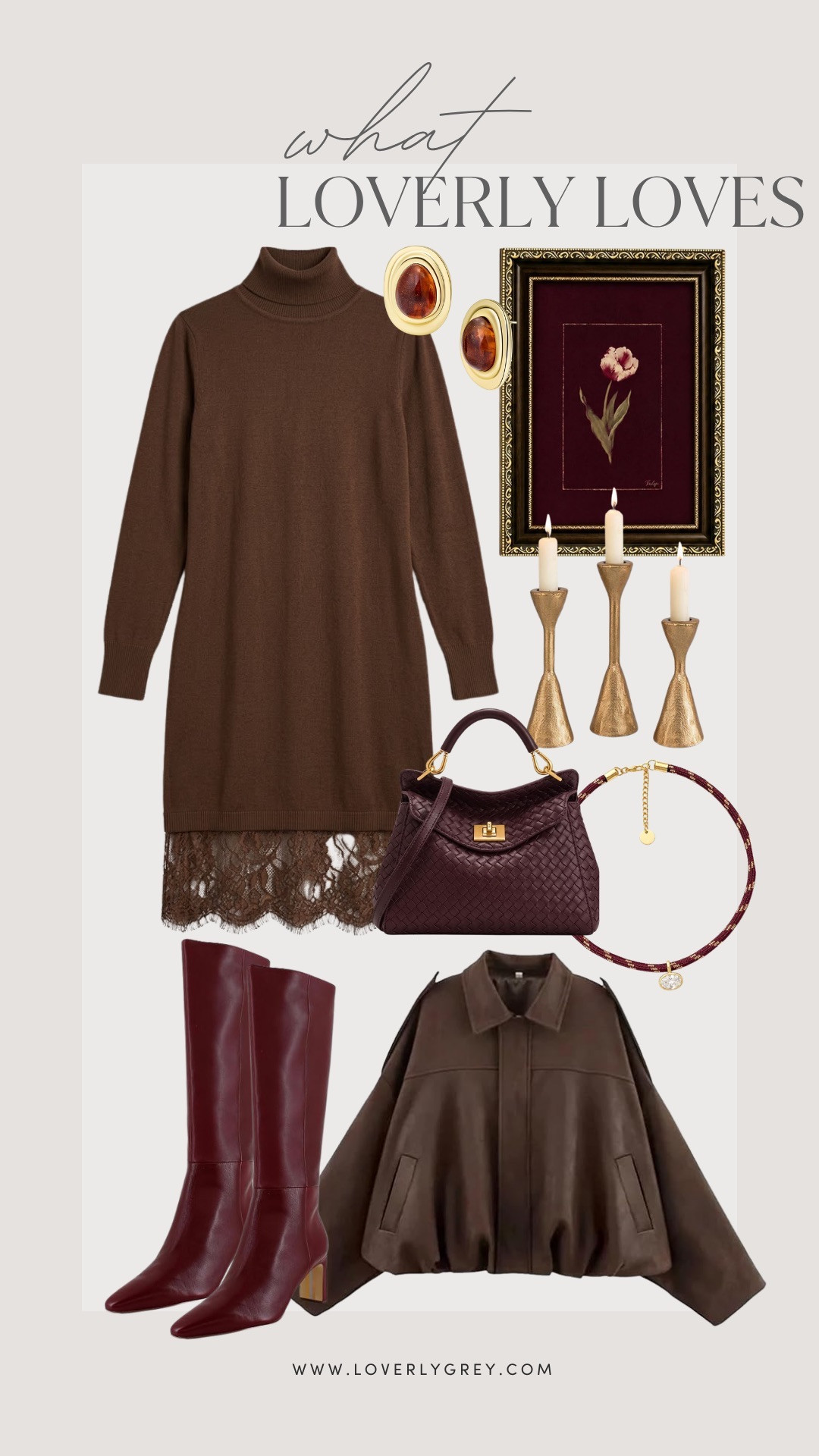 These fall finds from Amazon are so good! I love this moody wall art for an easy fall refresh in your home!

Loverly grey, what loverly loves, wall art ideas, affordable amazon finds, fall fashion inspo, brown sweater lace trim dress, burgundy boots 

 #LTKootd #LTKSeasonal #LTKHome