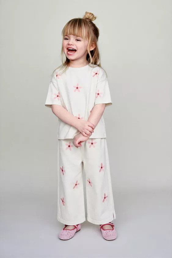 EMBROIDERED FLORAL T-SHIRT | Zara US