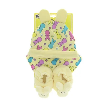 PEEPS® Bunny 3-Piece Baby Gift Set with Hat, Bib, and Booties—Yellow | Walmart (US)