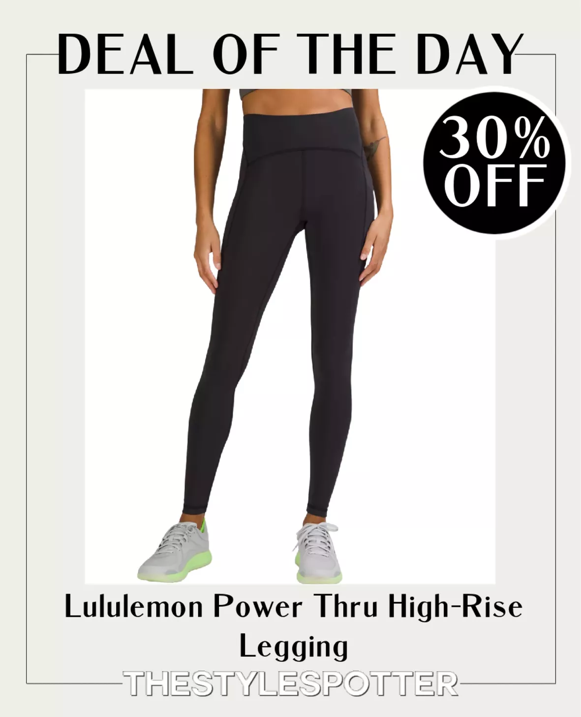 60% OFF Lululemon InStill & Power Thru High-Rise Tight 25 Leggings